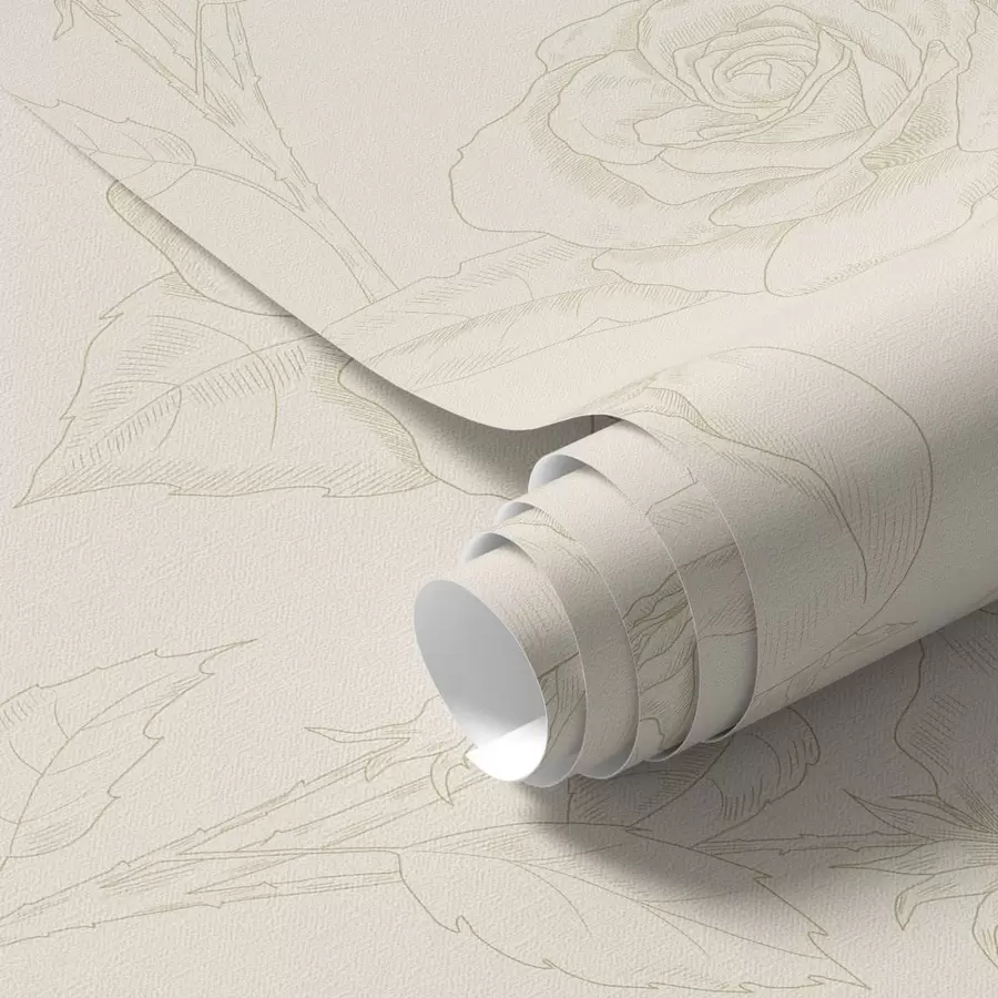 Fotobehang Lichtroze patroon op beige achtergrond a01124