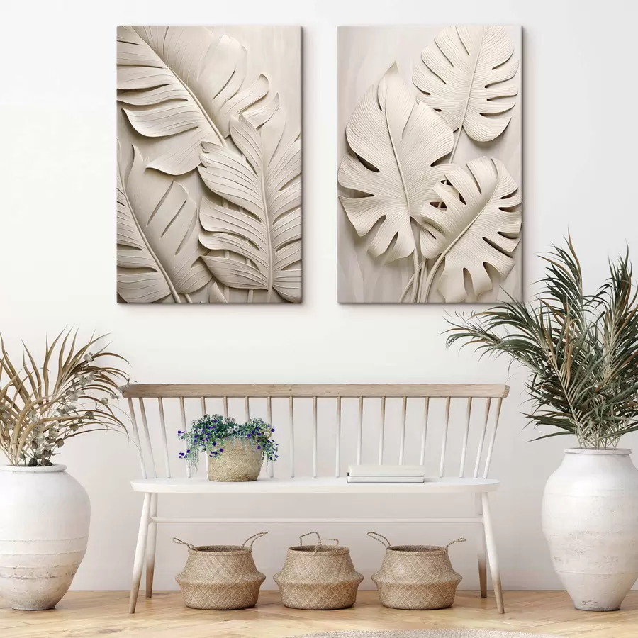  Schilderijen Monstera-bladeren m30159