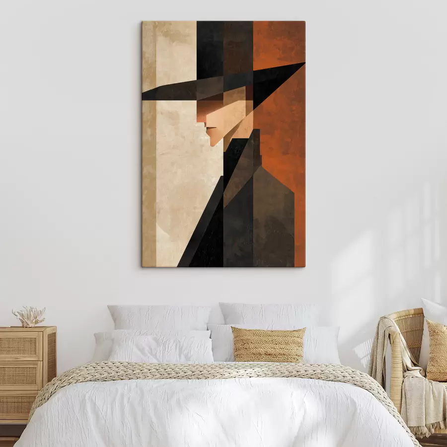  Schilderijen Geometrisch abstract portret s48230