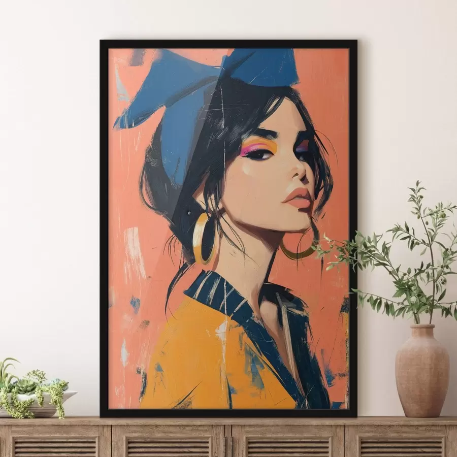 Fotobehang Portret van een meisje f48246