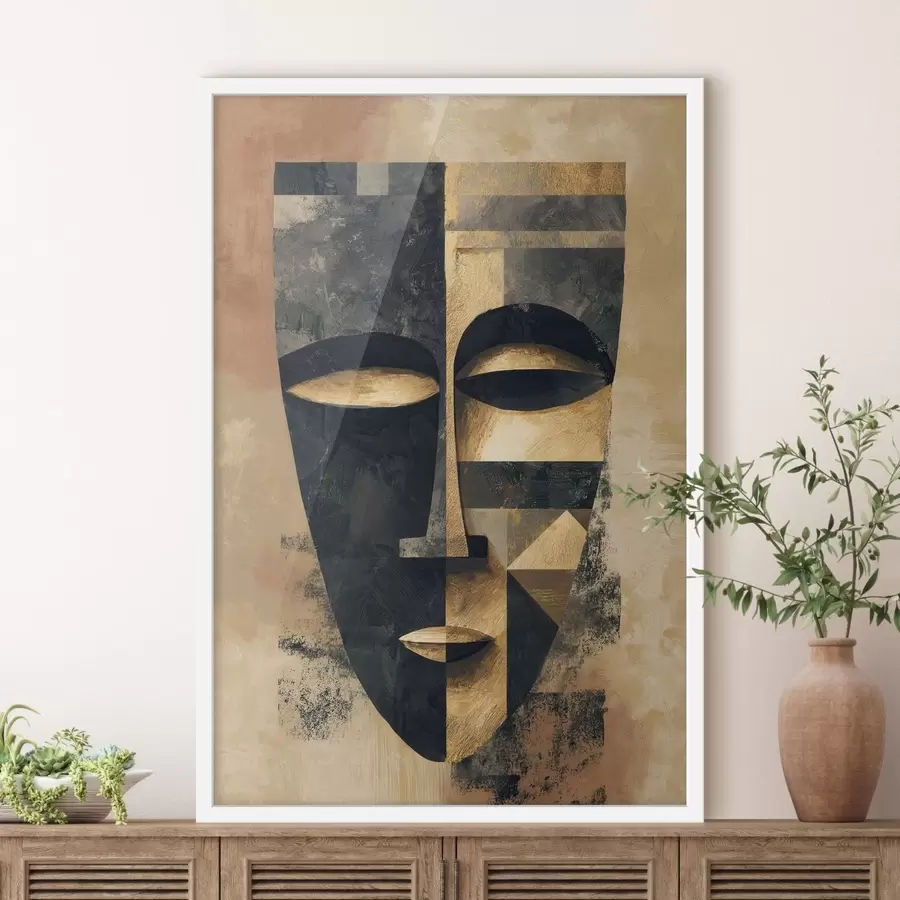 Fotobehang Abstract gezicht f48248