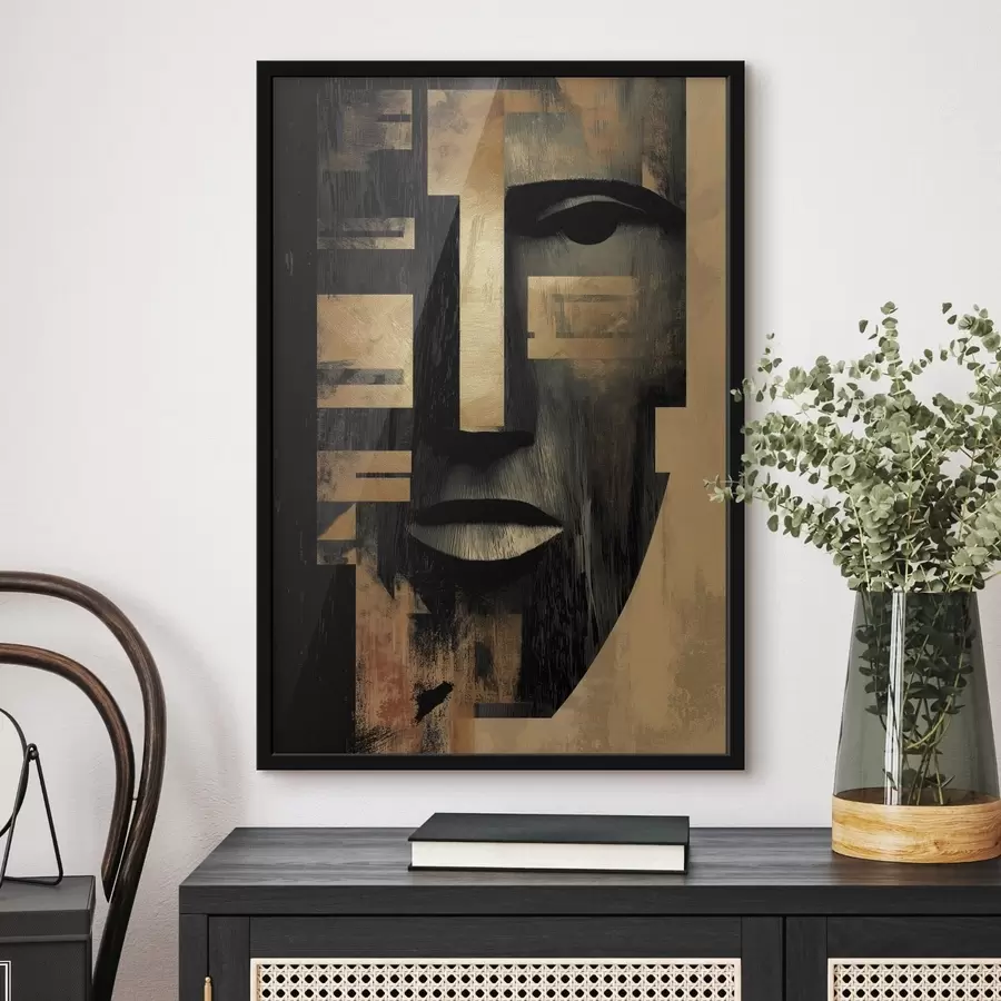 Fotobehang Abstract gezicht f48249