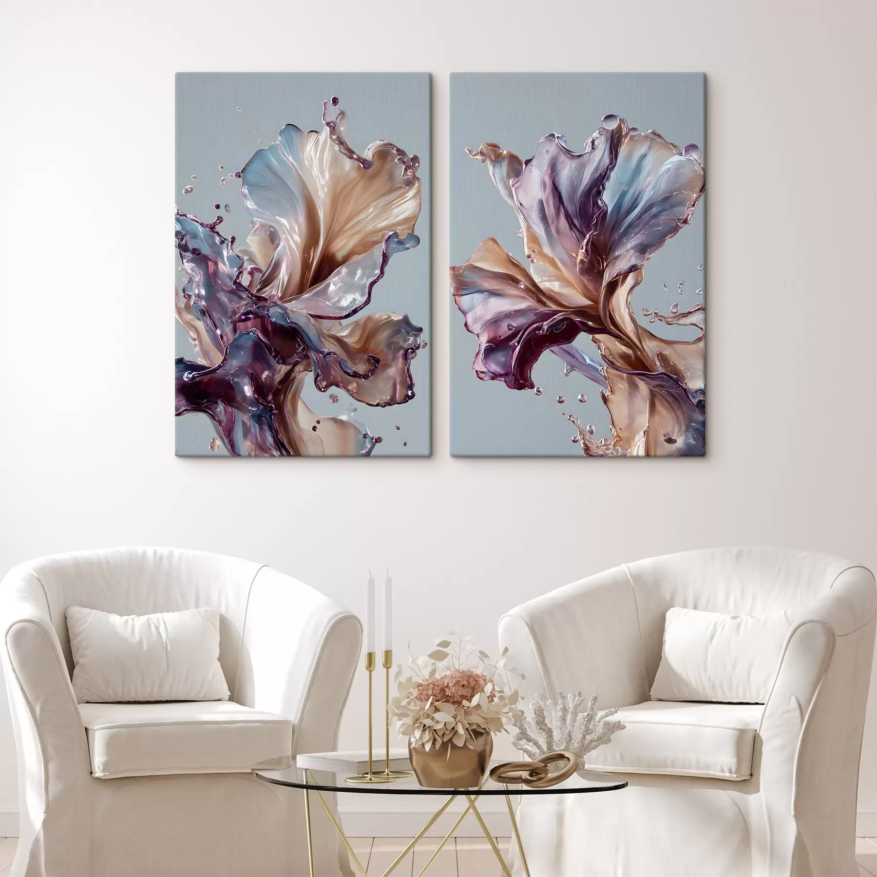  Schilderijen abstracte uitbarstingen m30173