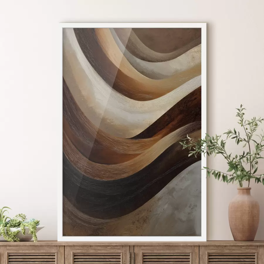 Fotobehang Abstracte golven f48301