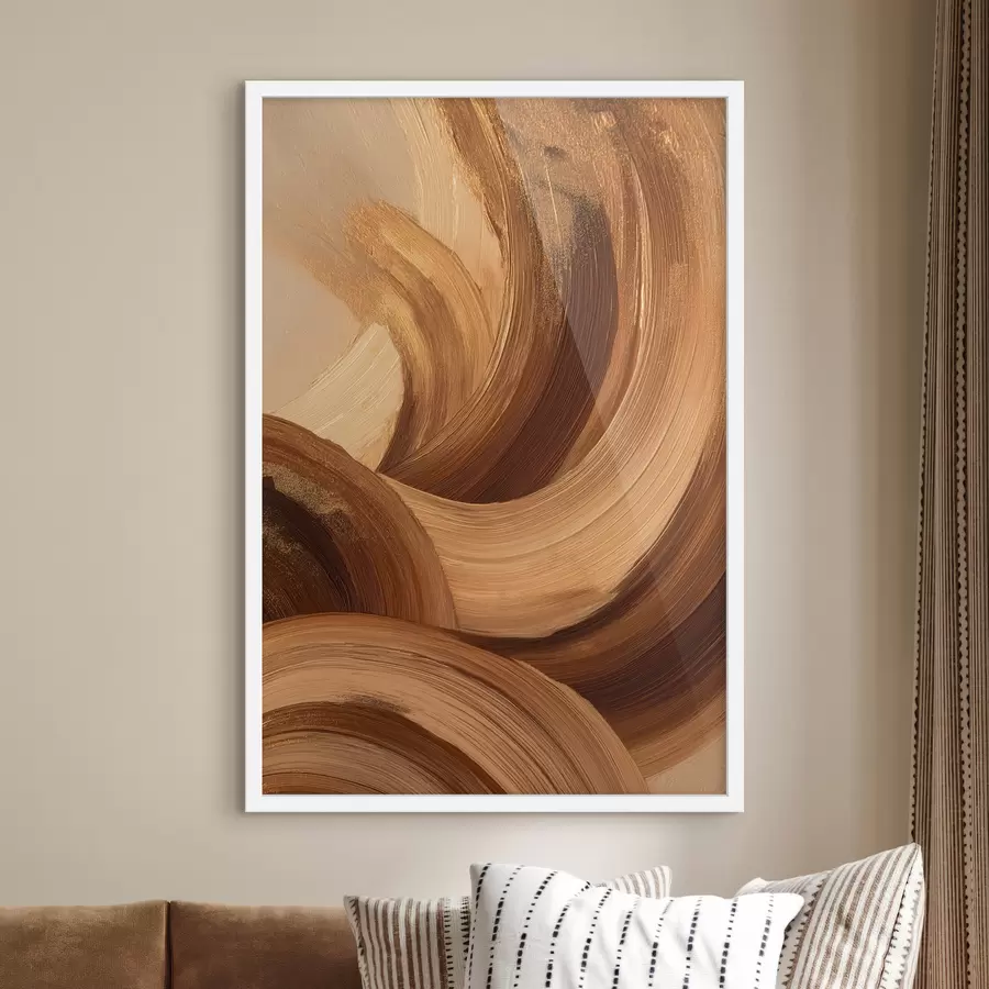 Fotobehang Abstracte penseelstreken f48305