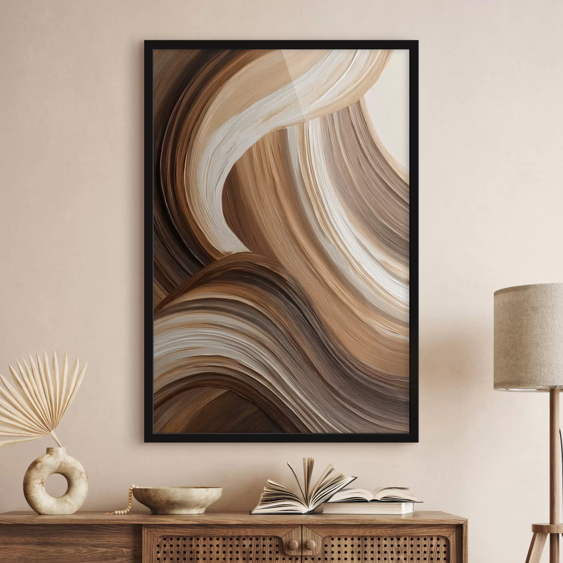 Fotobehang Abstracte penseelstreken f48306