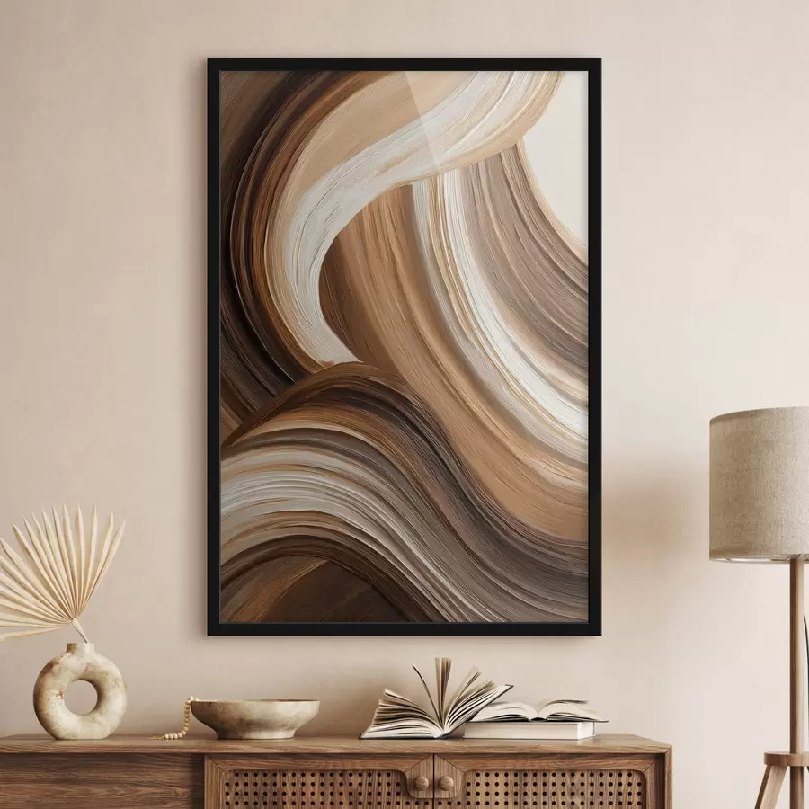 Fotobehang Abstracte penseelstreken f48306