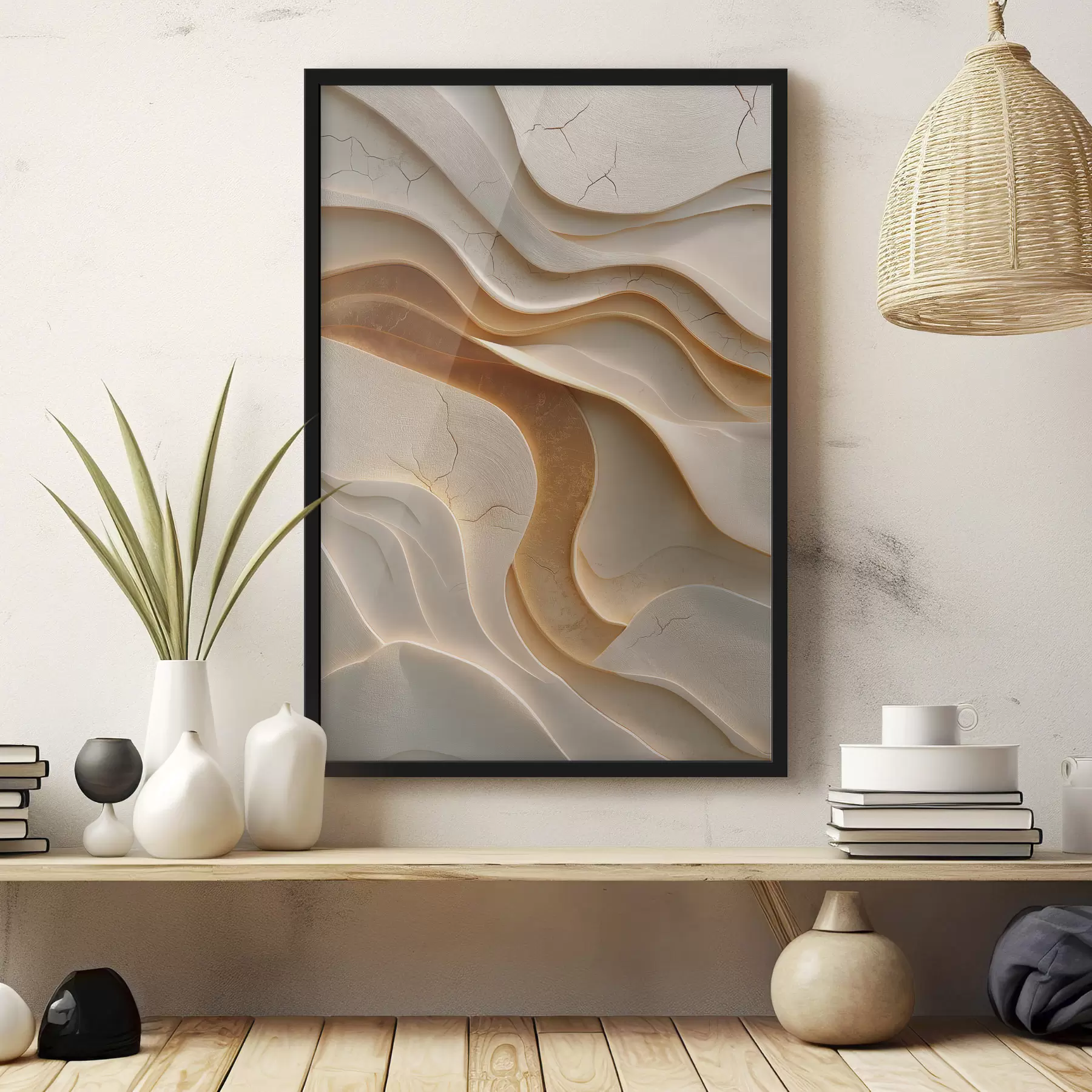 Fotobehang Abstracte golven f48314