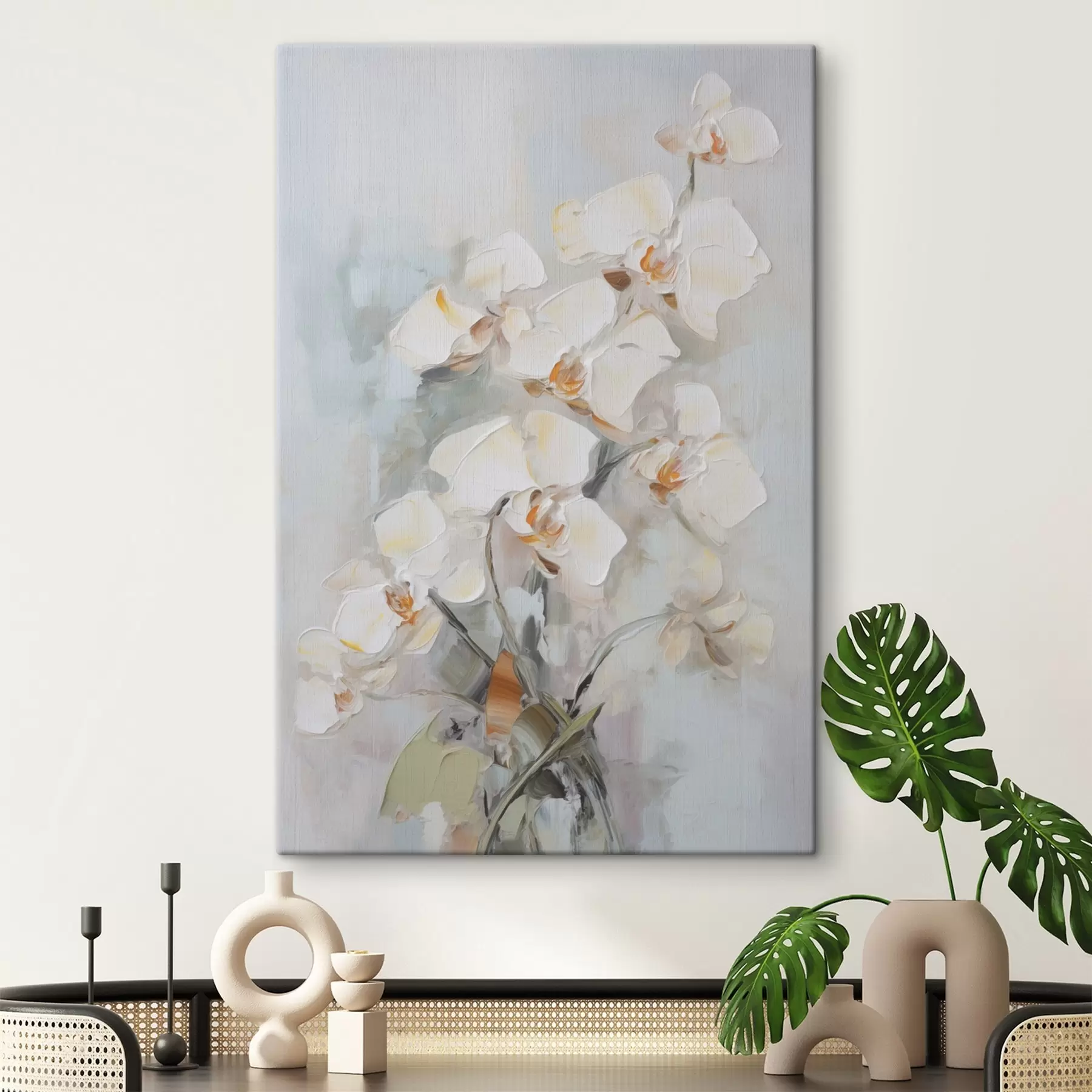  Schilderijen Orchideeëntak imitatieschilderij s48321