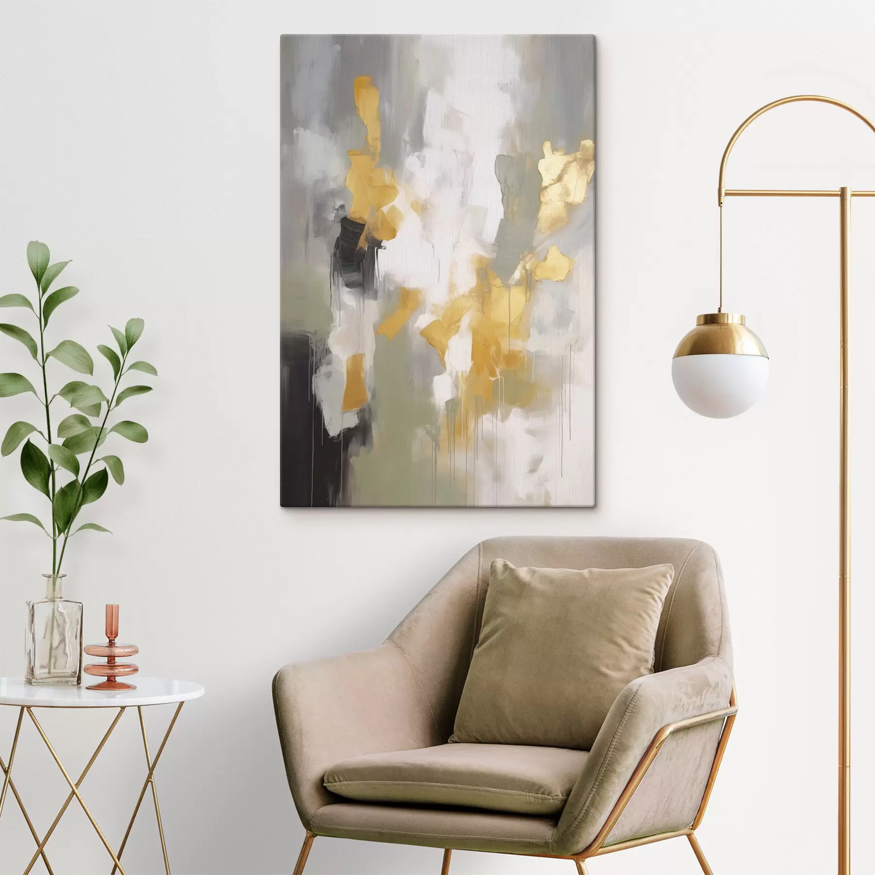  Schilderijen Moderne abstracte kunst imitatie van schilderkunst s48325