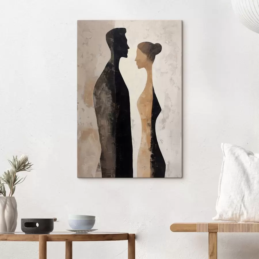  Schilderijen Abstracte silhouetten s48370