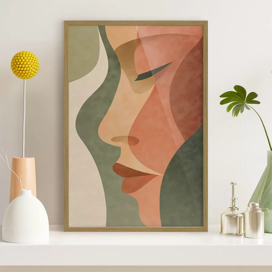 Fotobehang Abstract portret f48368