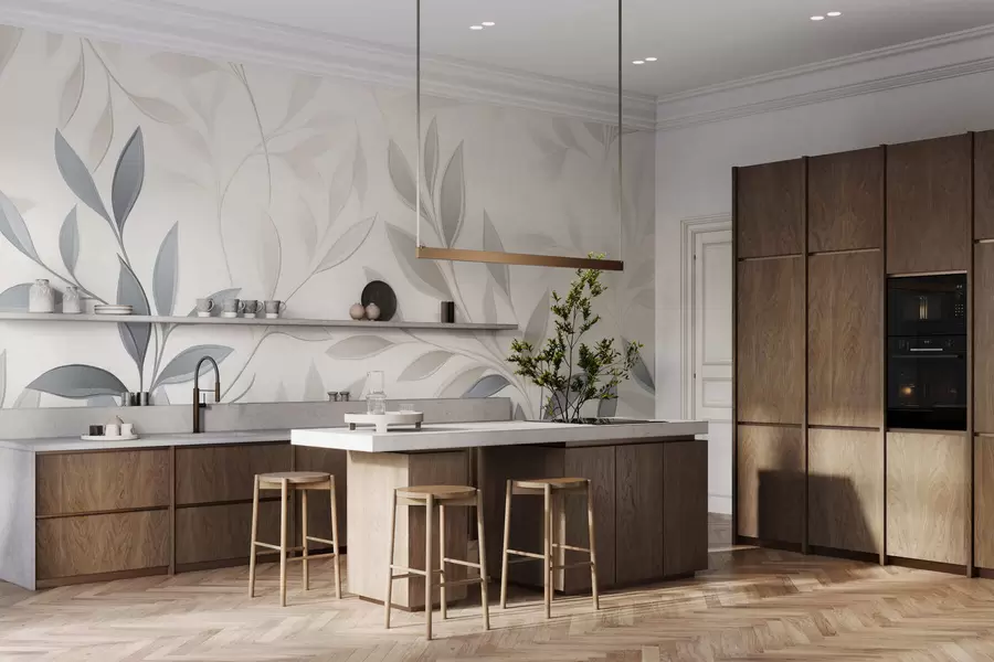 Fotobehang Stil tussen de bladeren w05279