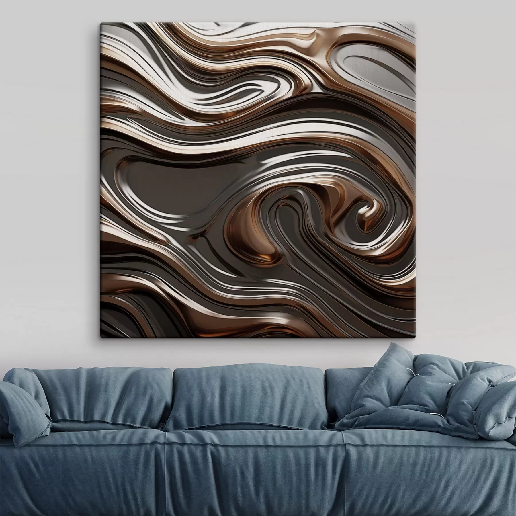  Schilderijen Abstracte kunst met wervelende patronen s48399