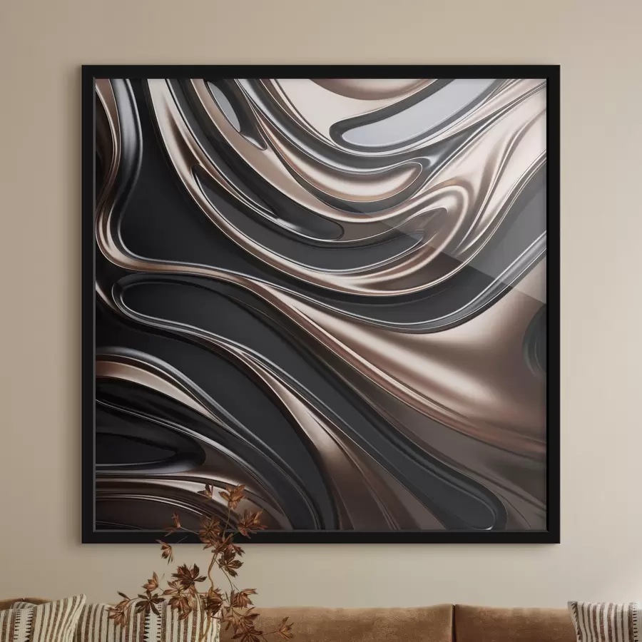 Fotobehang Abstracte kunst met wervelende patronen f48400