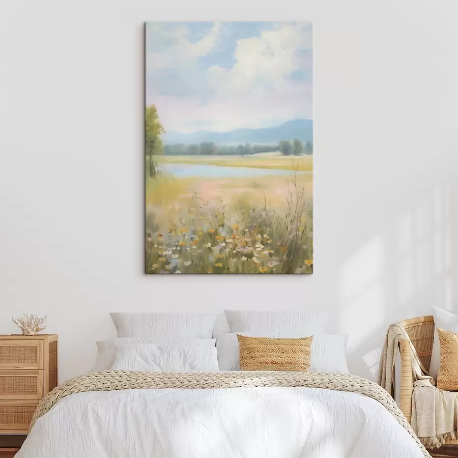  Schilderijen Veldlandschap imitatie van schilderkunst s48419