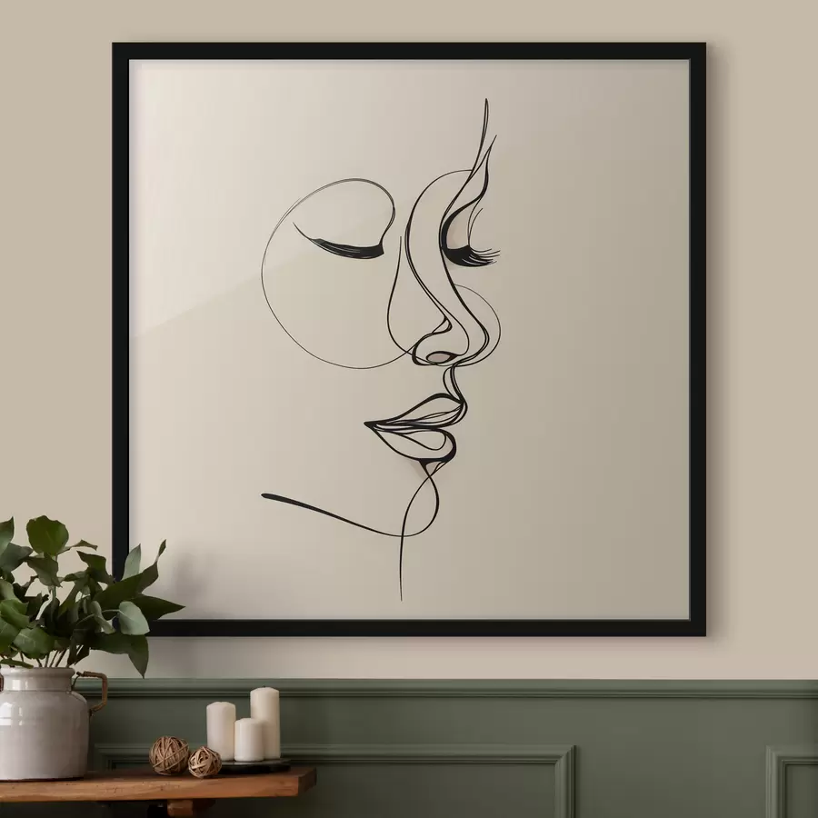 Fotobehang Lijnschets f48429