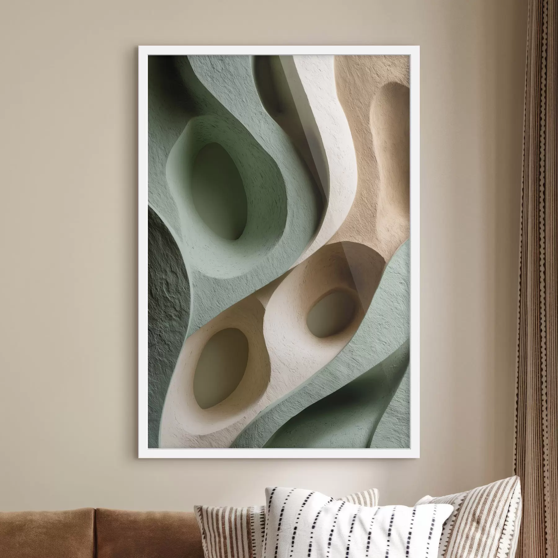 Fotobehang Samenstelling van organische vormen f48430