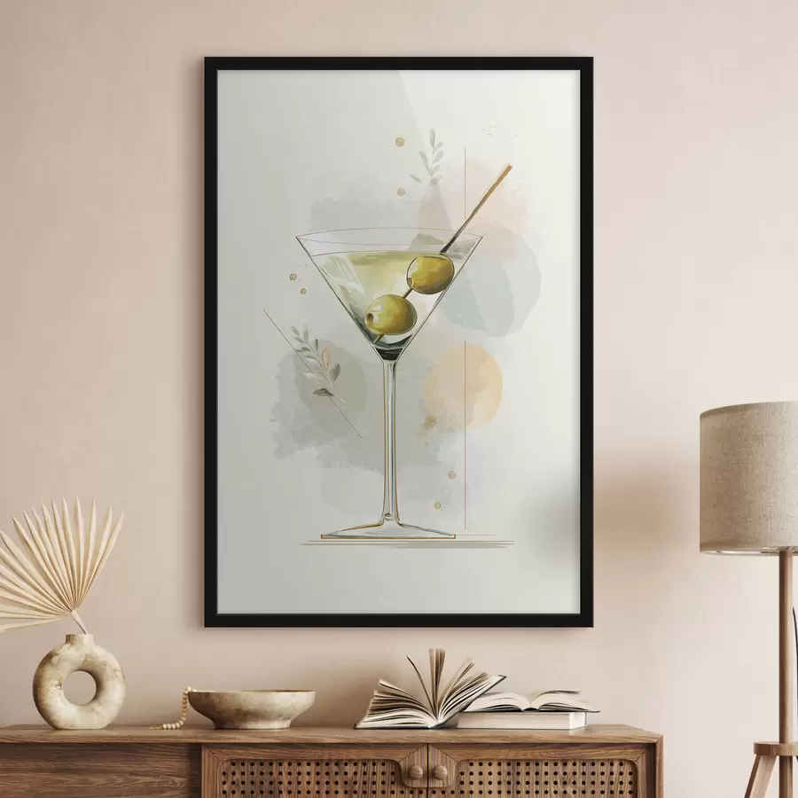 Fotobehang Martini-glas f48436