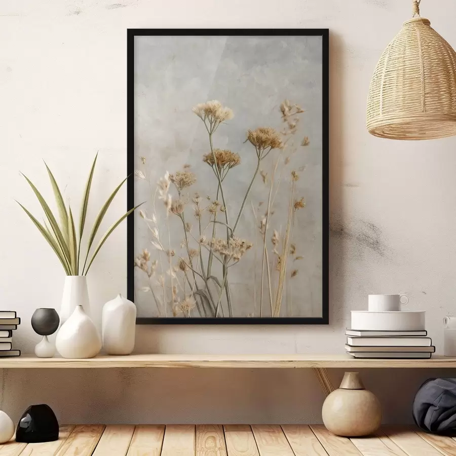Fotobehang Compositie van wilde bloemen f48440