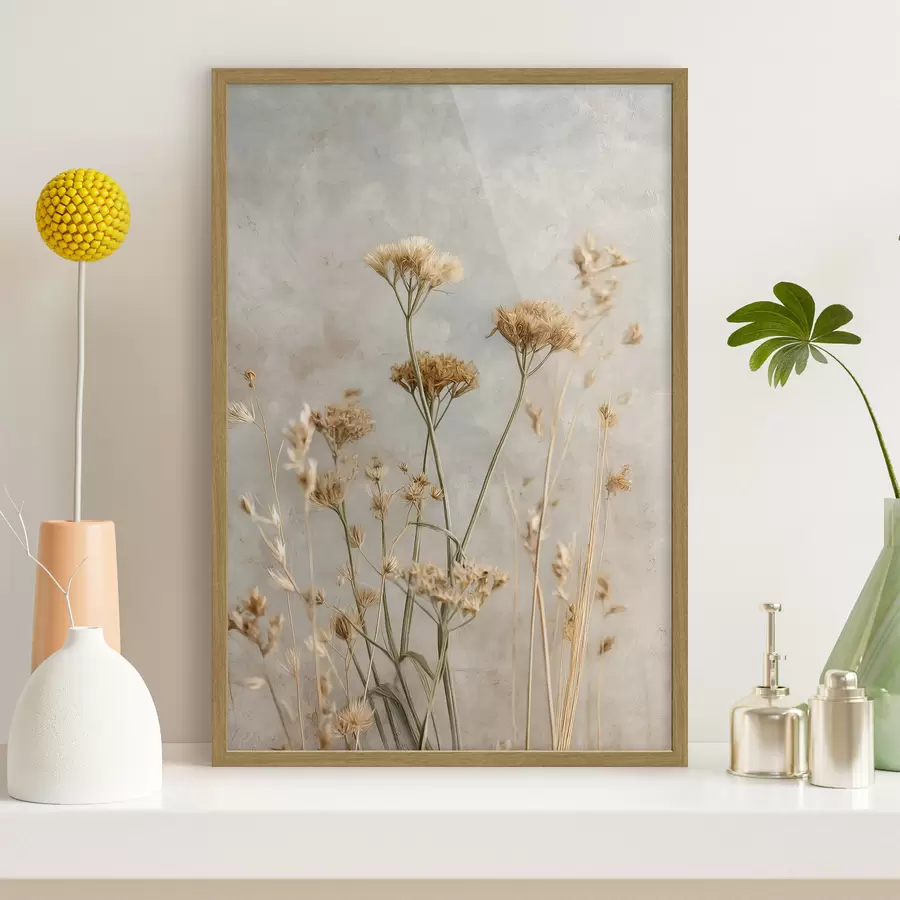 Fotobehang Compositie van wilde bloemen f48440
