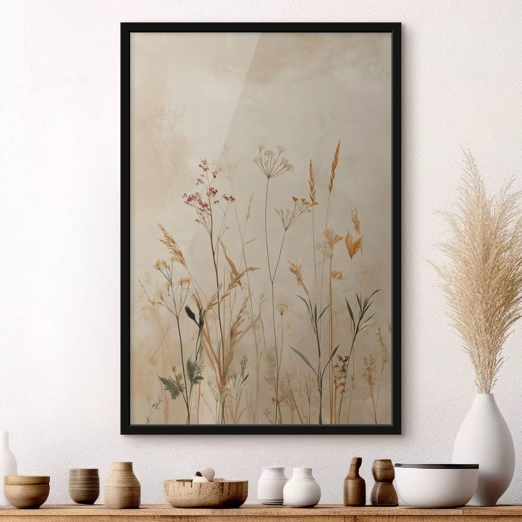 Fotobehang Lichte bloemstelen f48441