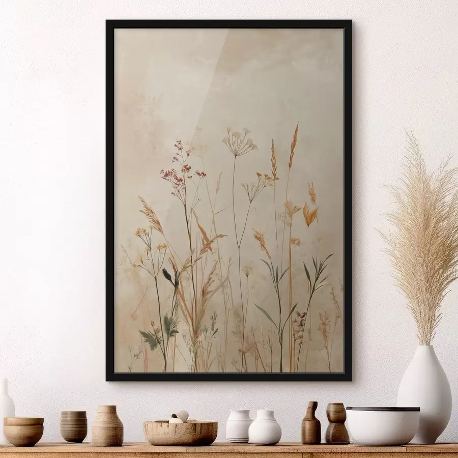 Fotobehang Lichte bloemstelen f48441