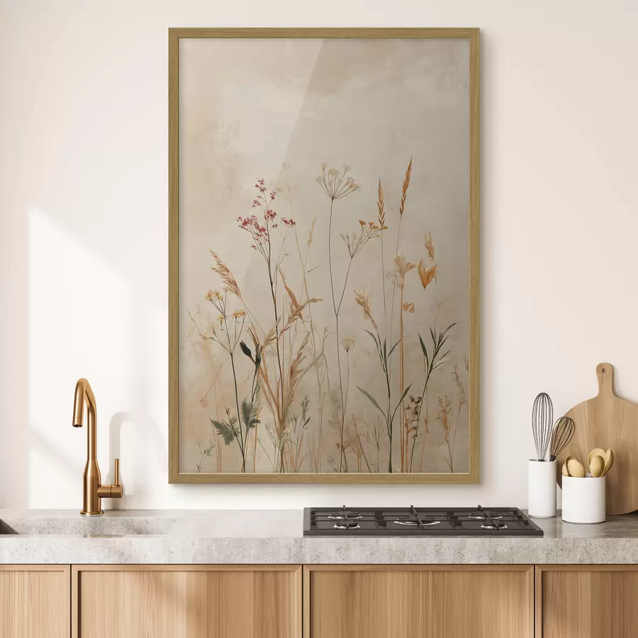 Fotobehang Lichte bloemstelen f48441