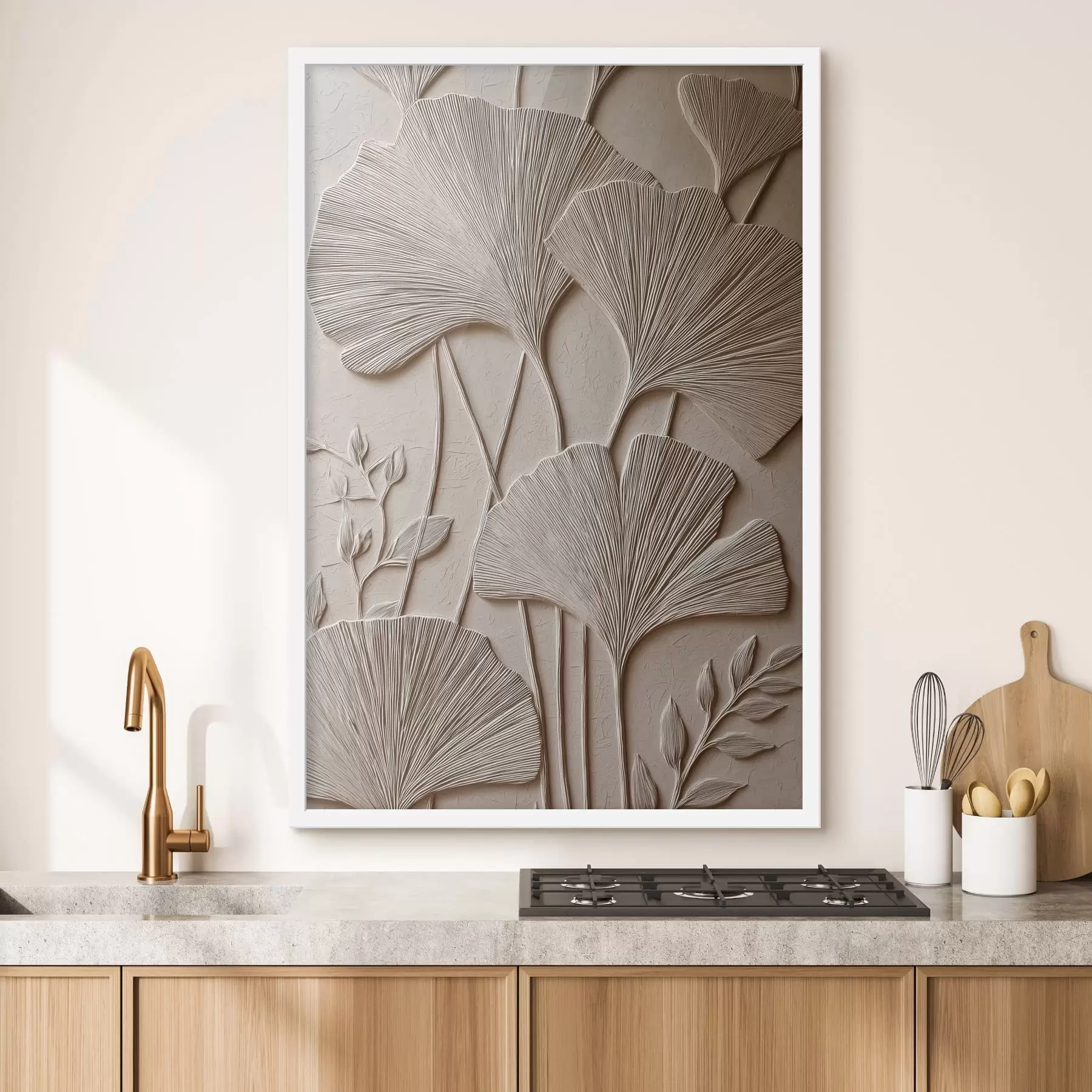 Fotobehang Paneel met bloemmotief f48447
