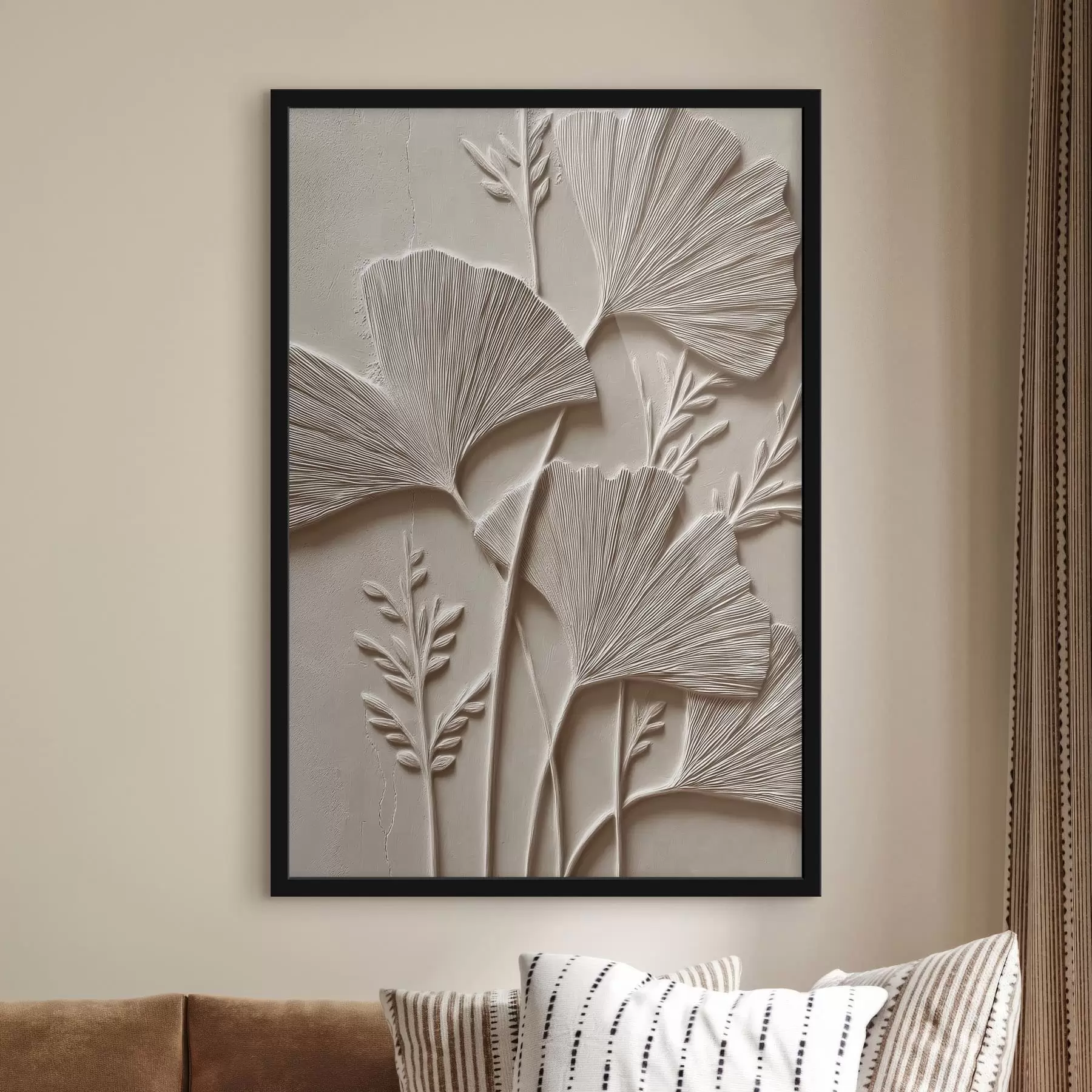 Fotobehang Botanische wandtextuur f48449