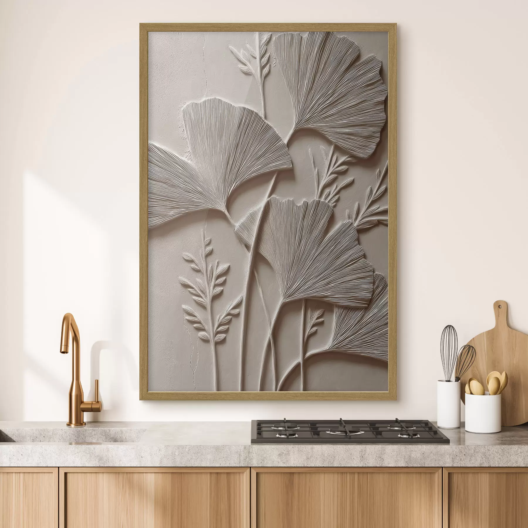 Fotobehang Botanische wandtextuur f48449