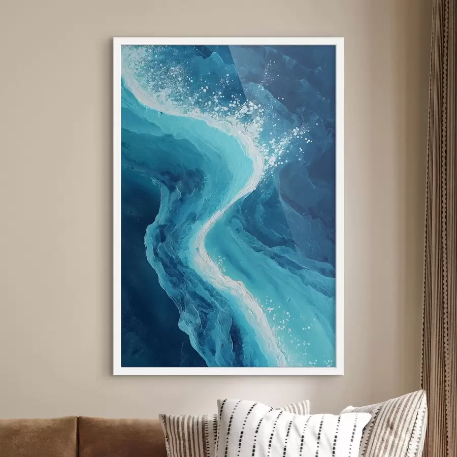 Fotobehang Oceaangolfpatroon f48452