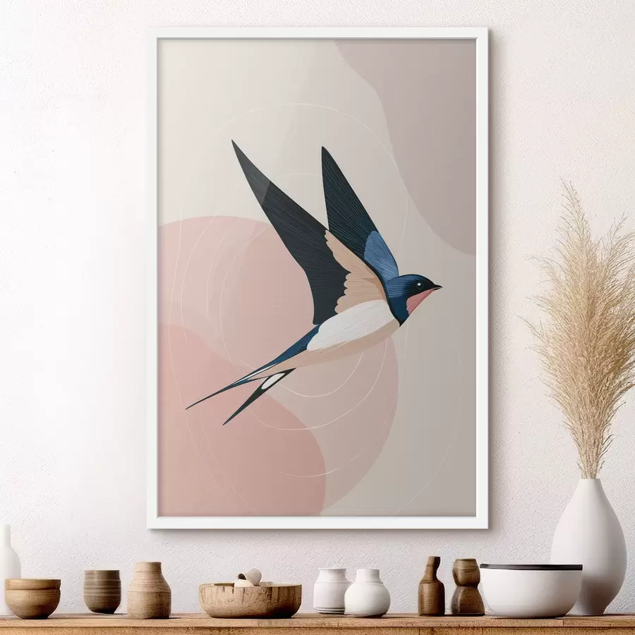 Fotobehang Vogels in vlucht f48458