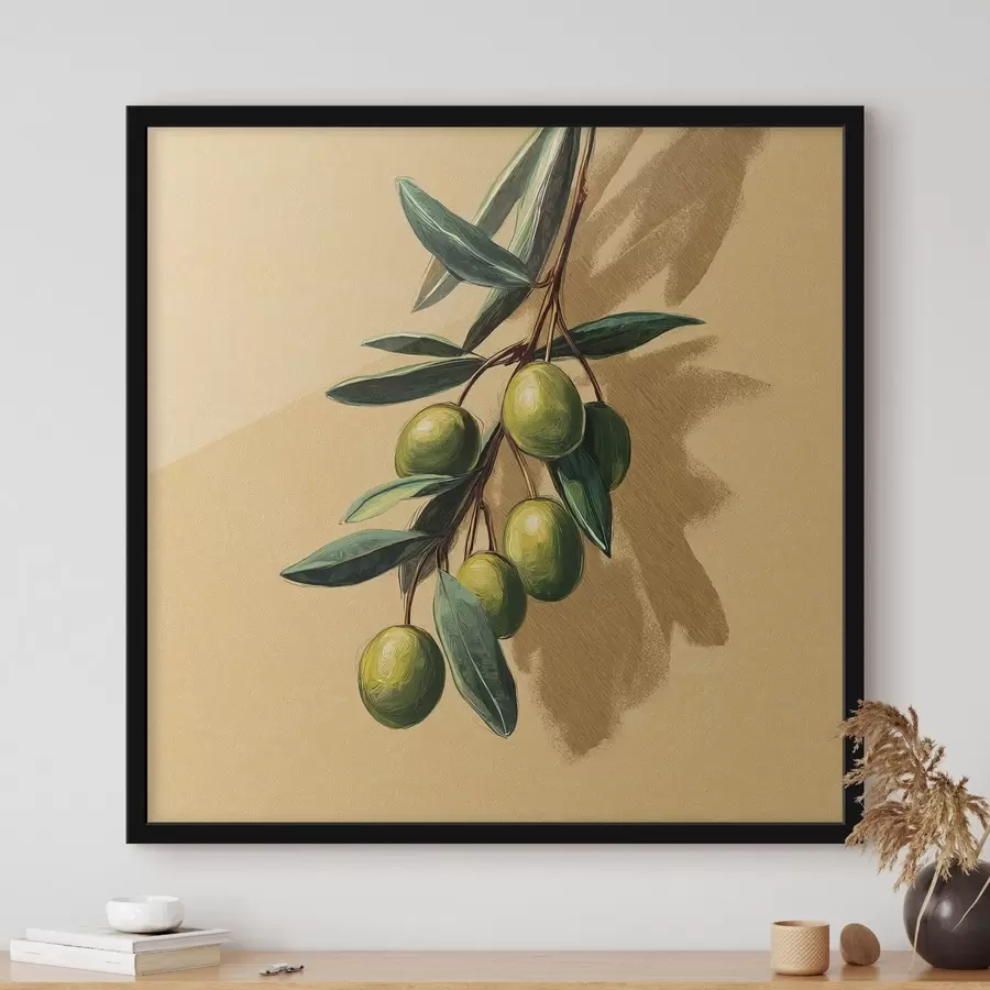 Fotobehang Olive Branch Close f48463