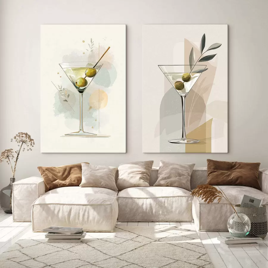  Schilderijen Koffiemomenten-set m30221