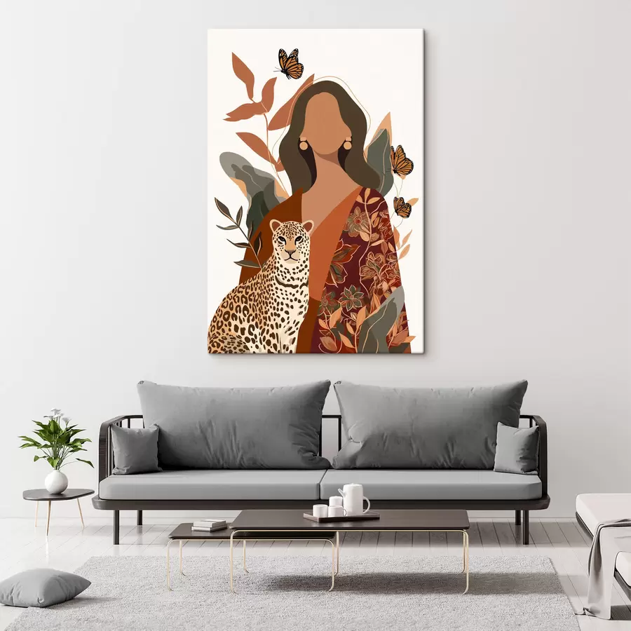  Schilderijen Vrouw in een outfit met patronen s48434