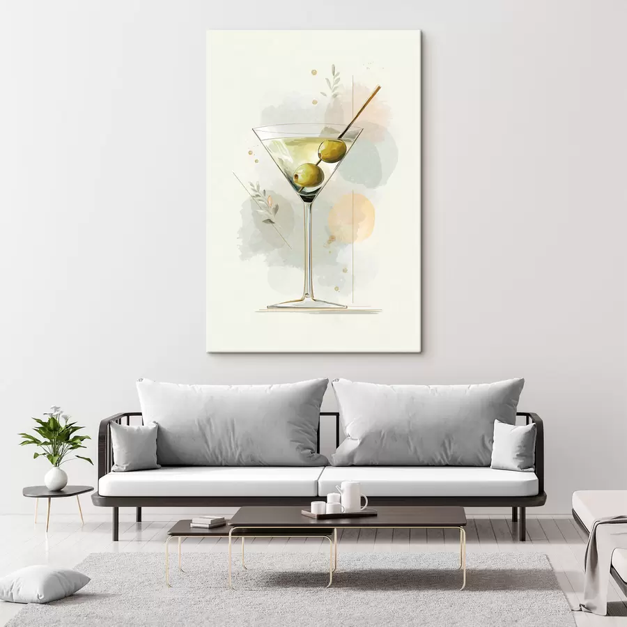  Schilderijen Martini-glas s48436