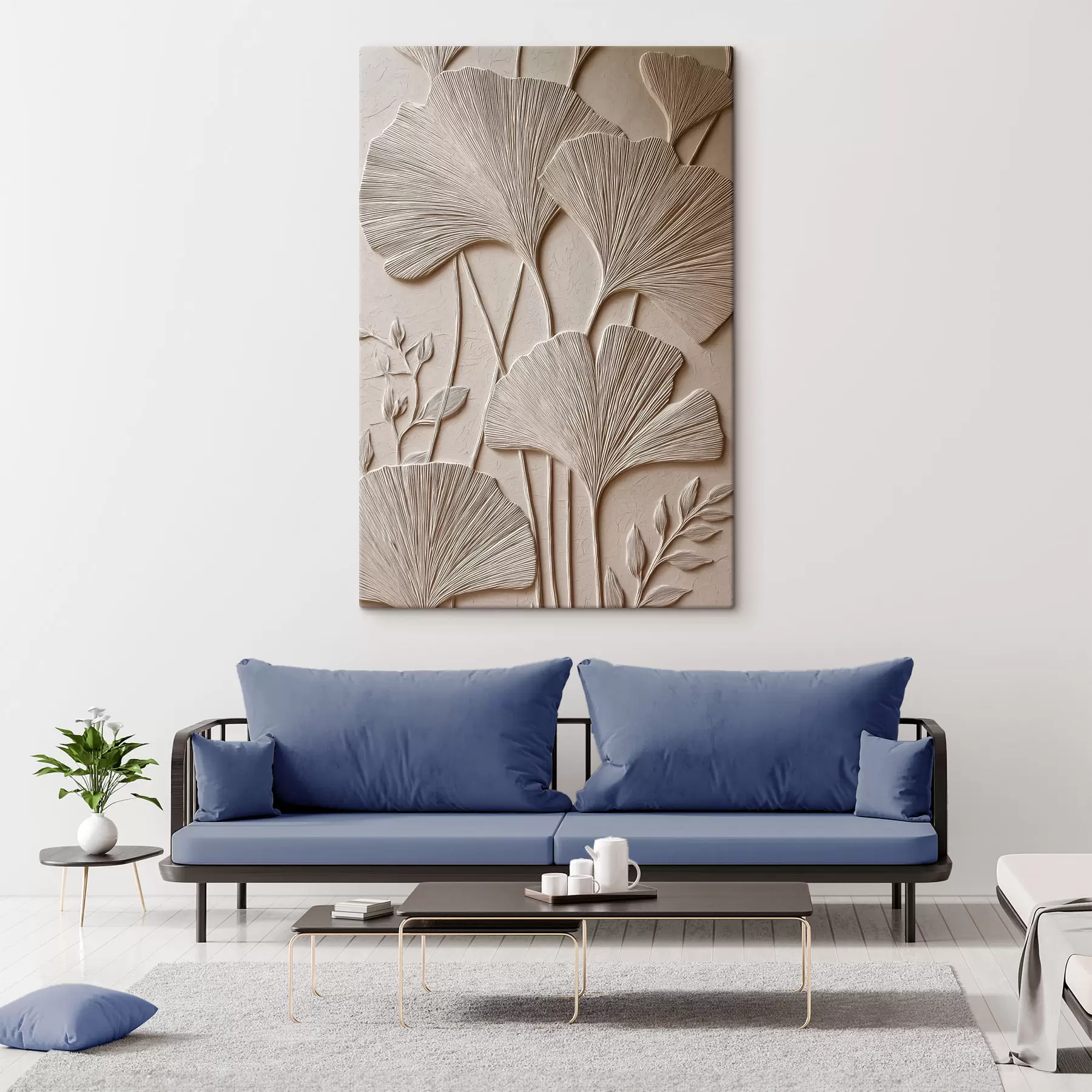  Schilderijen Paneel met bloemmotief s48447