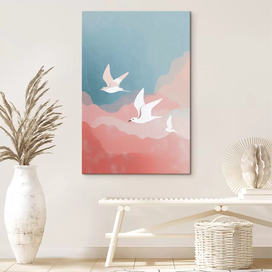  Schilderijen Scène met vliegende vogels s48454