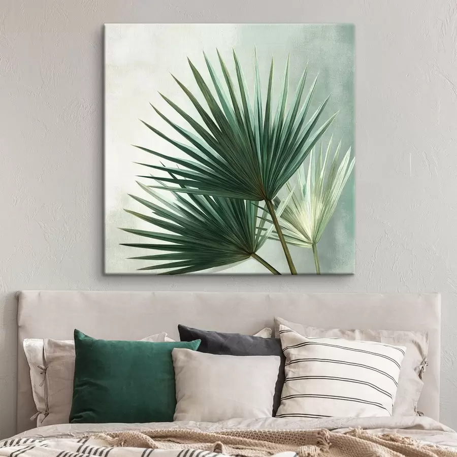  Schilderijen Compositie van palmbladeren s48465