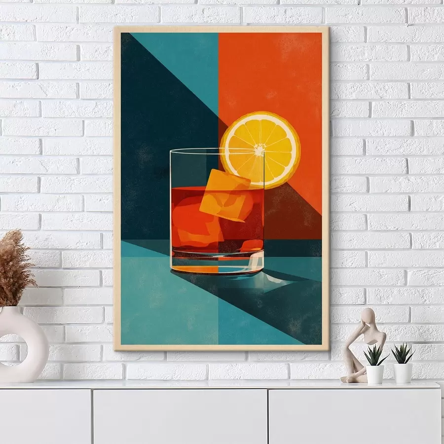  Schilderijen Whiskyglas met citrus s48468