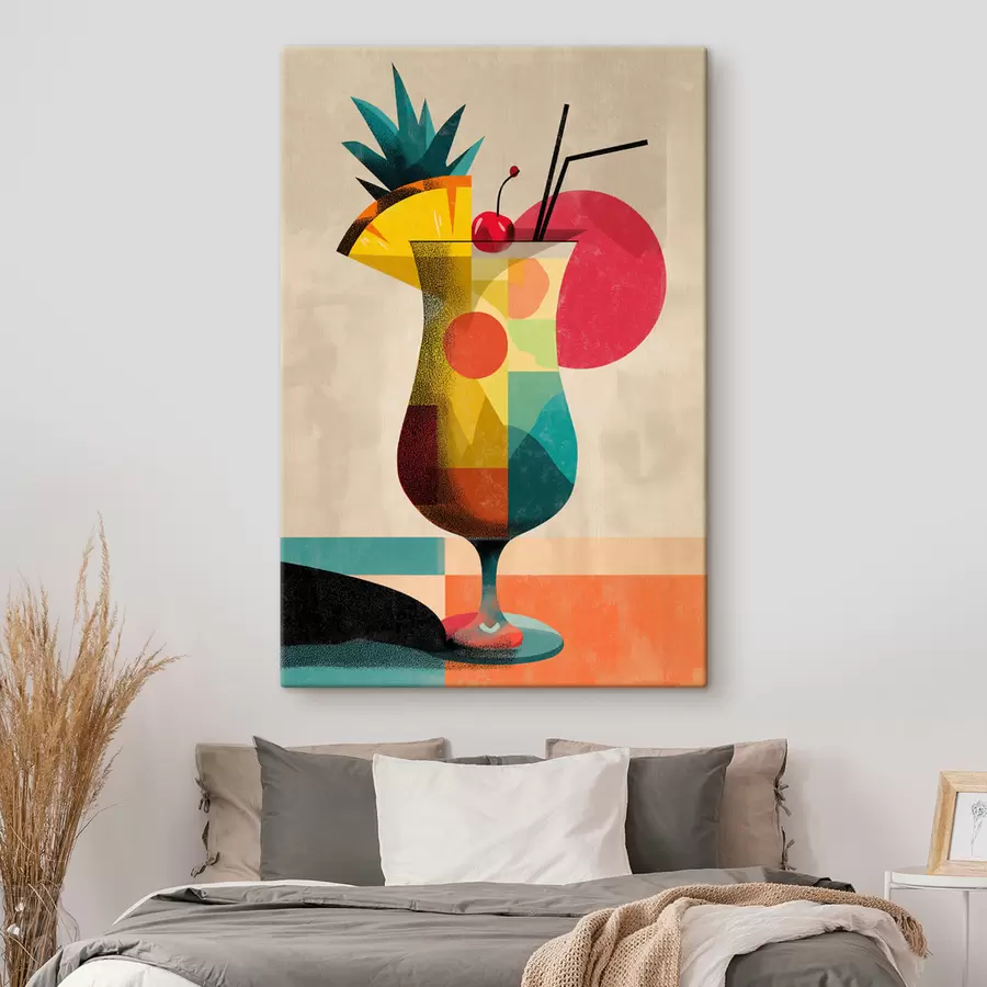  Schilderijen Illustratie van een fruitcocktail s48471