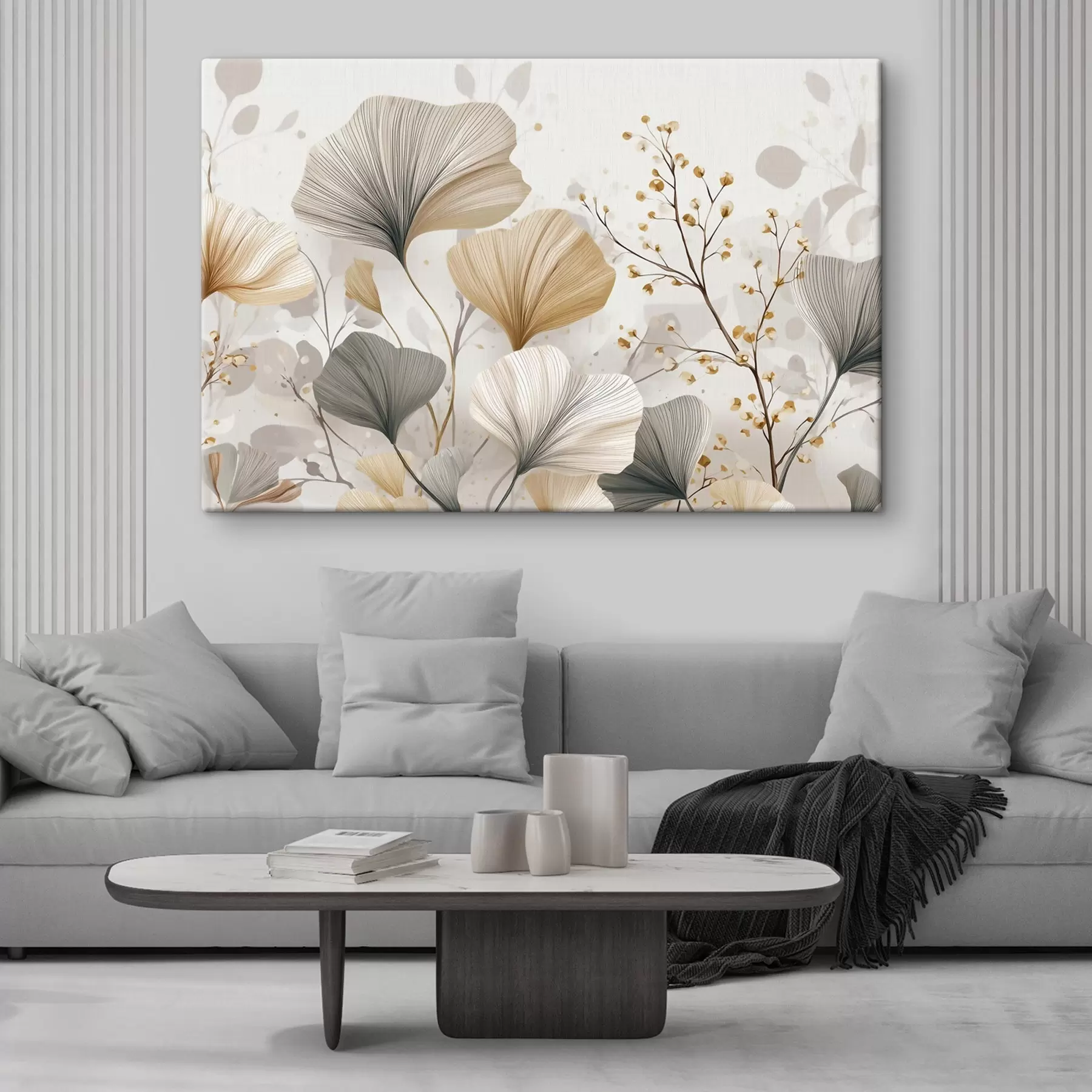 Fotobehang Fijne ivoorkleurige bloemen s48486
