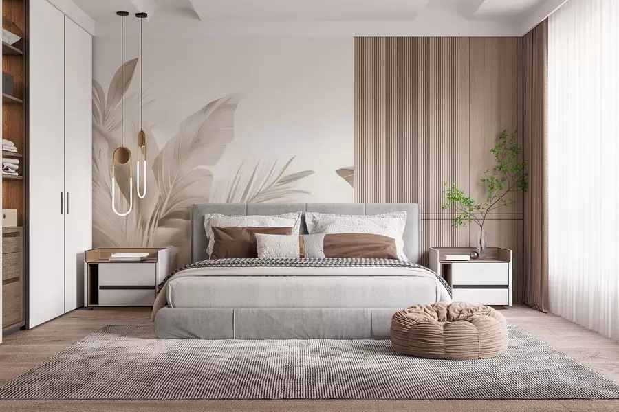 Fotobehang Bananenbladeren, lange bladeren w05377