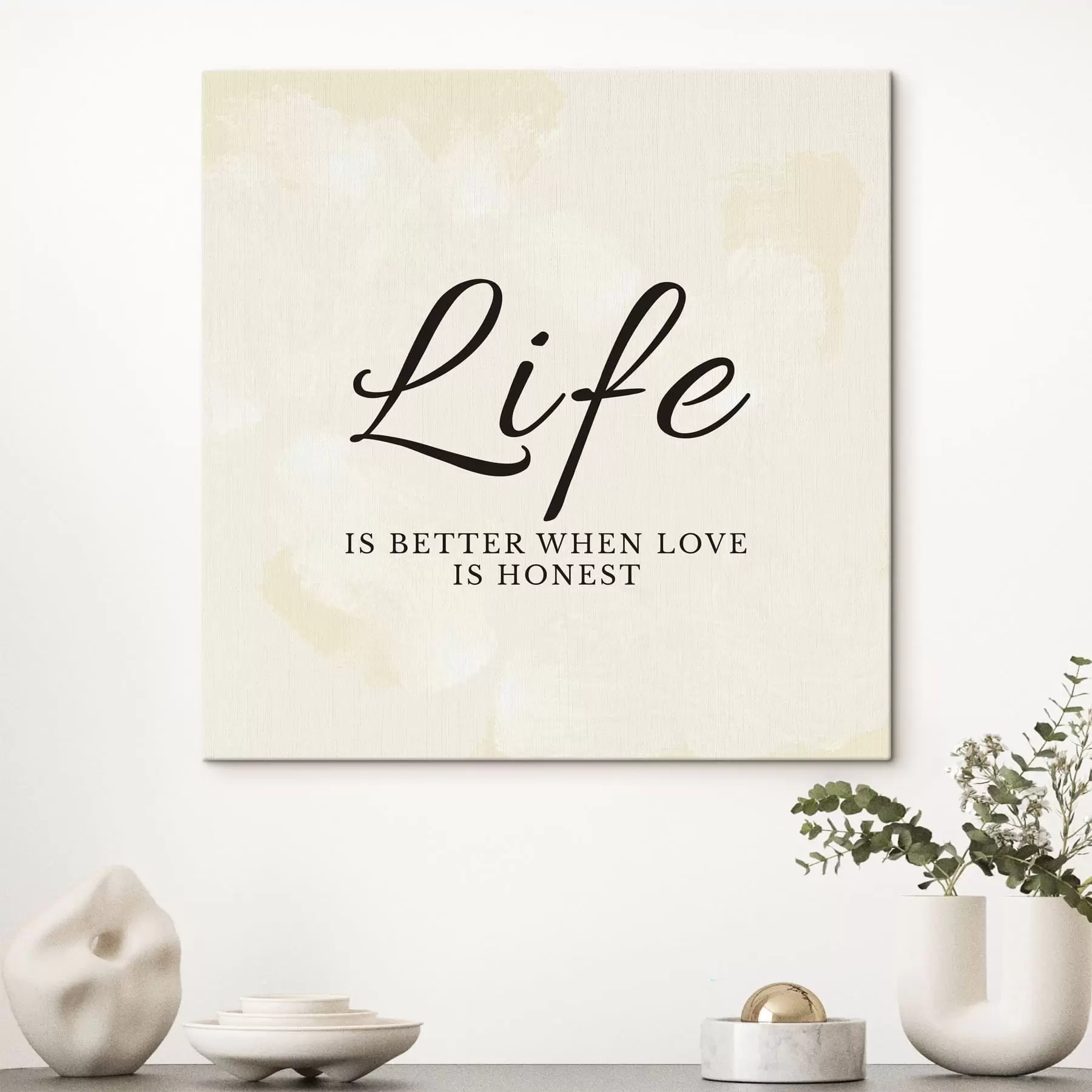  Schilderijen Tekst op een licht gestructureerde achtergrond s48029