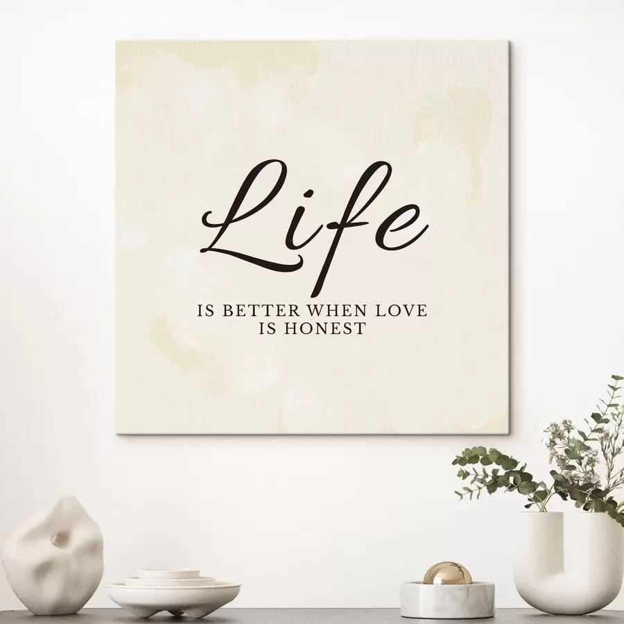  Schilderijen Tekst op een licht gestructureerde achtergrond s48029