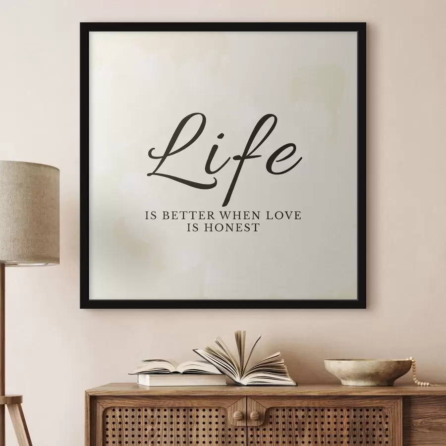 Fotobehang Tekst op een licht gestructureerde achtergrond f48029