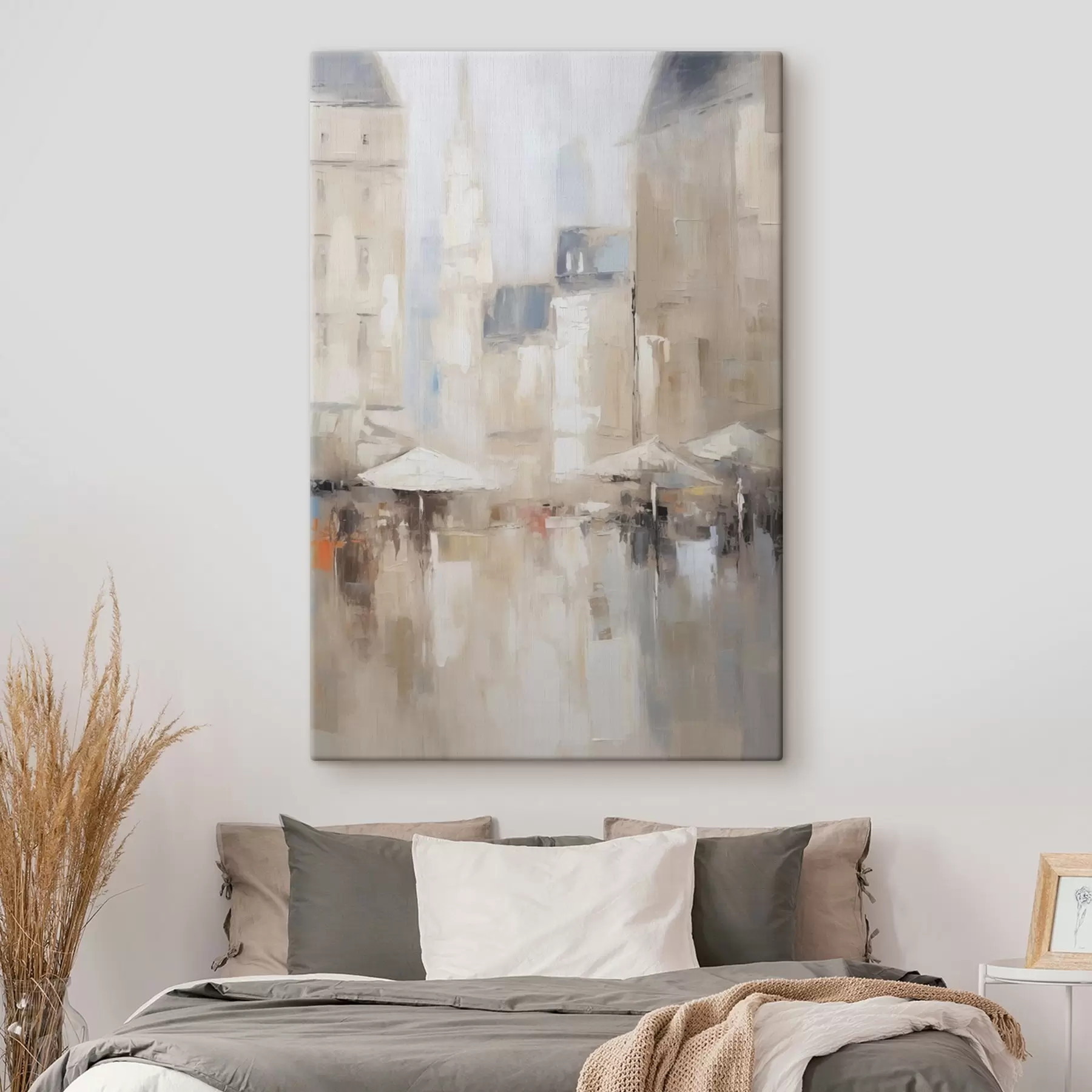  Schilderijen Abstracte imitatie van een stadsgezicht uit de schilderkunst s48501