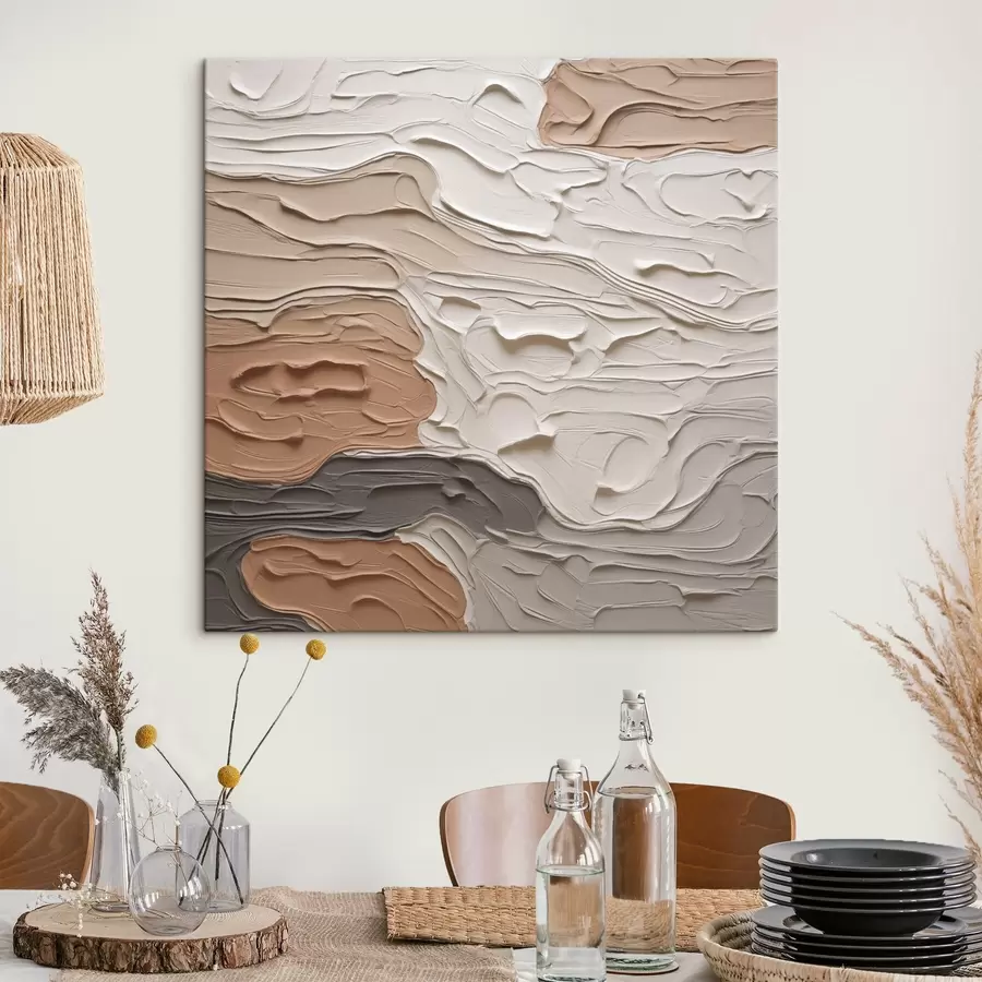  Schilderijen Abstracte compositie, imitatie van schilderkunst s48508