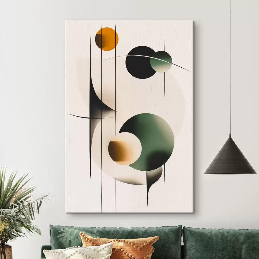  Schilderijen Abstractie met cirkels s48285